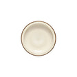 Plate - 204mm,  Casafina Poterie, Cream, with Caramel line: Pack of 6