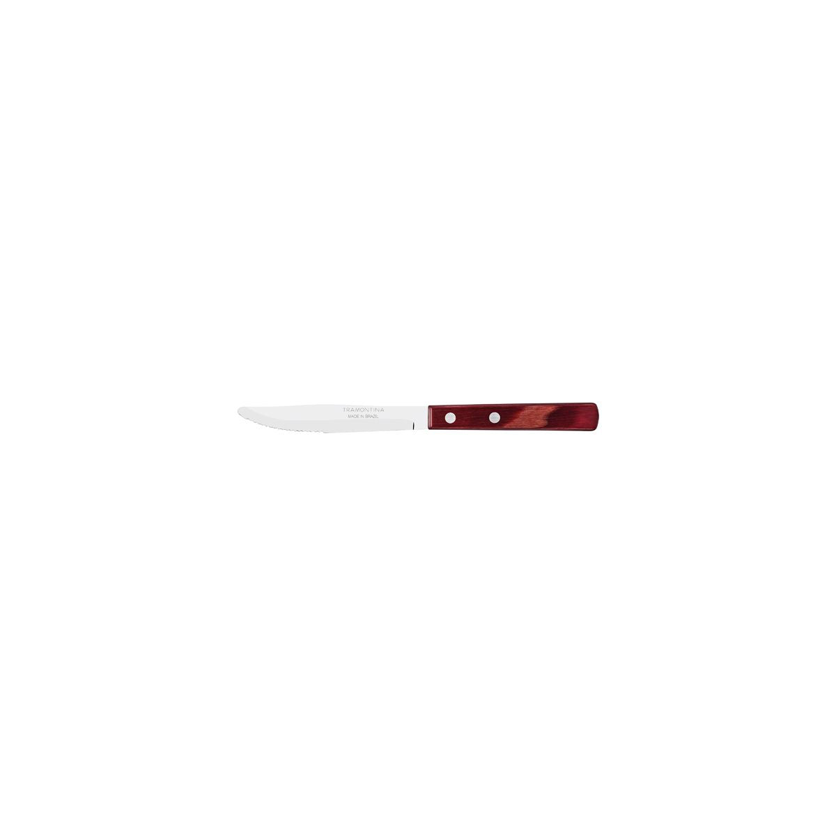 Tramontina Polywood 4 Inch Steak Knife 1-Serrated Narrow Red: Pack of 60
