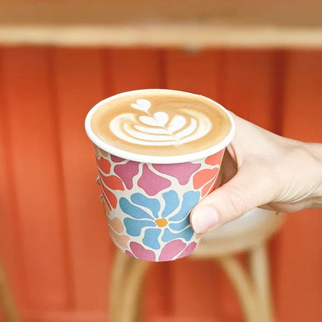 8oz (250Ml) Designer Home Compostable Coffee Cup