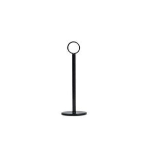 Table Number Stand - Ring Clip, 200mm Black