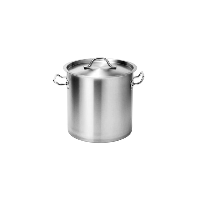  Stock Pot W/Lid 250X250Mm Stainless Steel Tri-Ply 12Lt