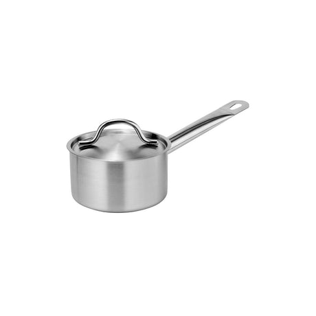  Saucepan W/Lid 140X85Mm Stainless Steel Tri-Ply 1.3Lt
