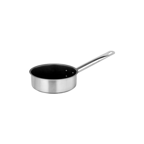   Non Stick Saute Pan W/Lid 180X65Mm Stainless Steel Tri-Ply 1.6Lt