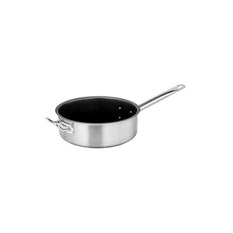  Non Stick Saute Pan W/Lid 220X75Mm Stainless Steel Tri-Ply 2.8Lt