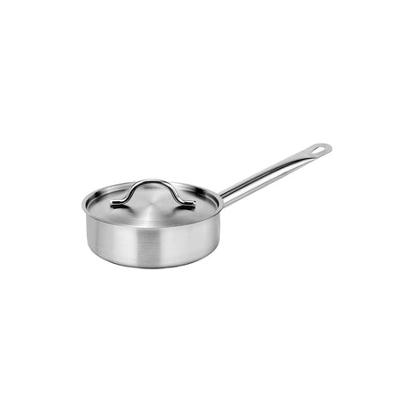  Saute Pan W/Lid 220X75Mm Stainless Steel Tri-Ply 2.8Lt