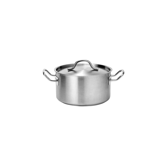  Sauce Pot W/Lid 200X120Mm Stainless Steel Tri-Ply 4.0Lt