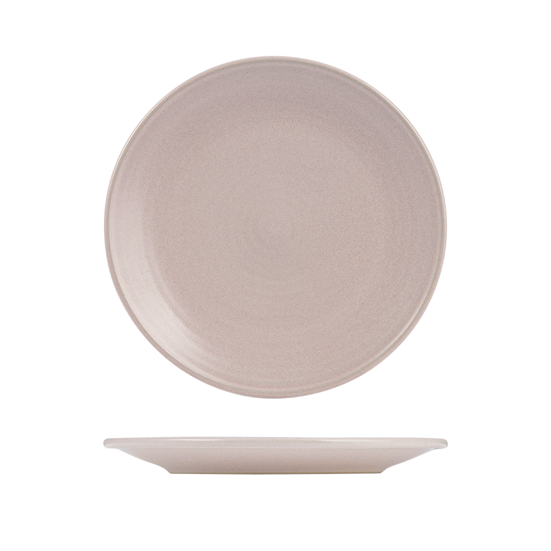 Zuma Pearl Blush - Coupe Plate Ribbed 265mm: Pack of 6