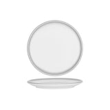 Tablekraft Bistro Round Coupe Plate 280X23Mm  Frosted Steel