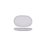 Tablekraft Naturals Ash Grey Oval Plate 210X135X20Mm Clay: Pack of 6