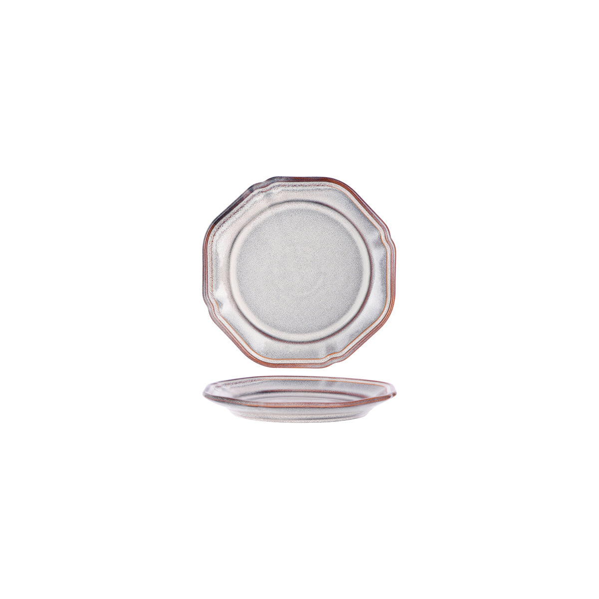 Tablekraft Provincial Vintage Plate Rim 190 x 25mm, Ivory Mist: Pack of 6