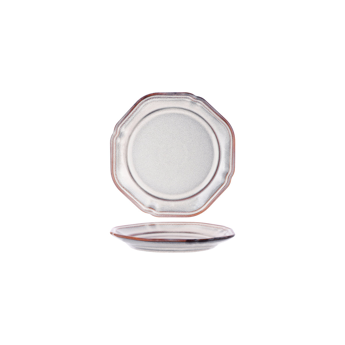 Tablekraft Provincial Vintage Plate Rim 210 x 28mm, Ivory Mist: Pack of 6
