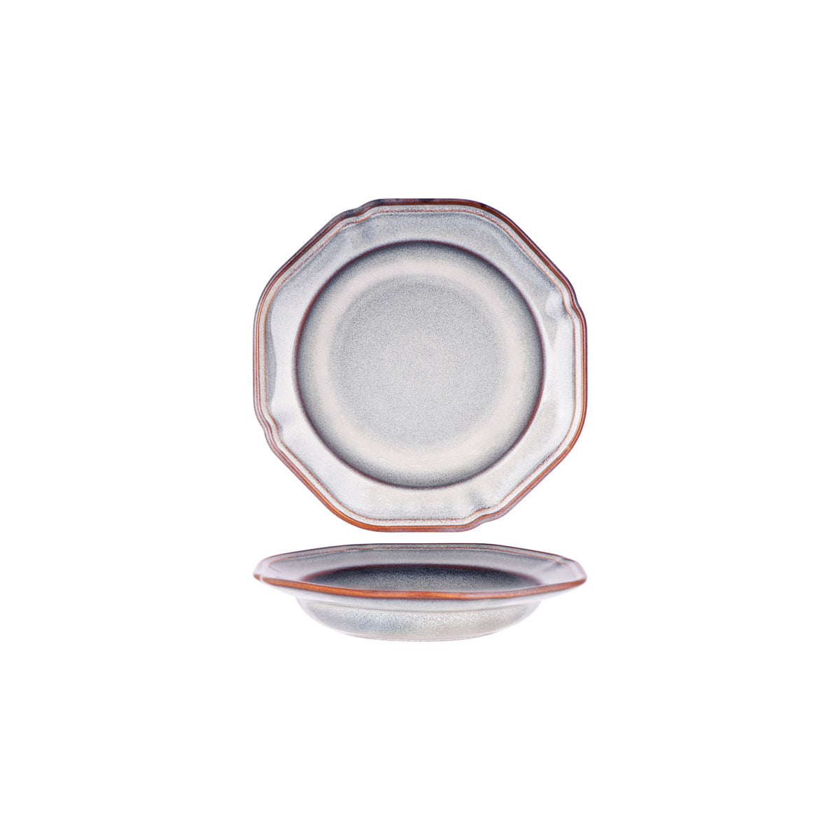 Tablekraft Provincial Vintage Bowl Rim 231 x 49mm, Ivory Mist: Pack of 6