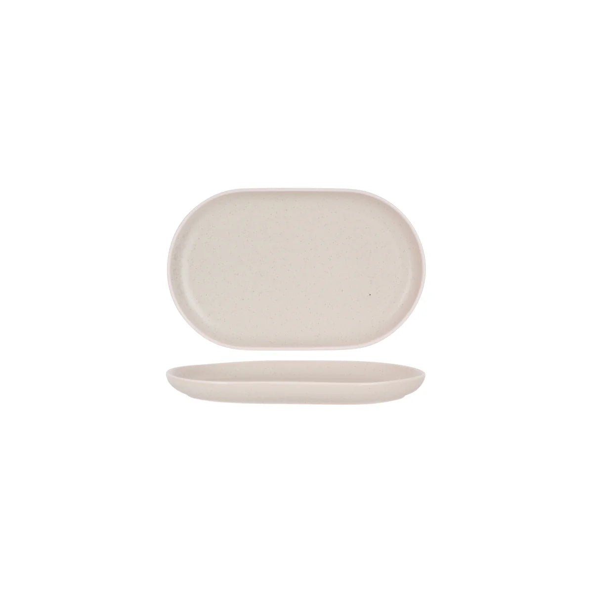 Tablekraft Urban Sand Oval Plate 250 x 160mm, Sand: Pack of 4