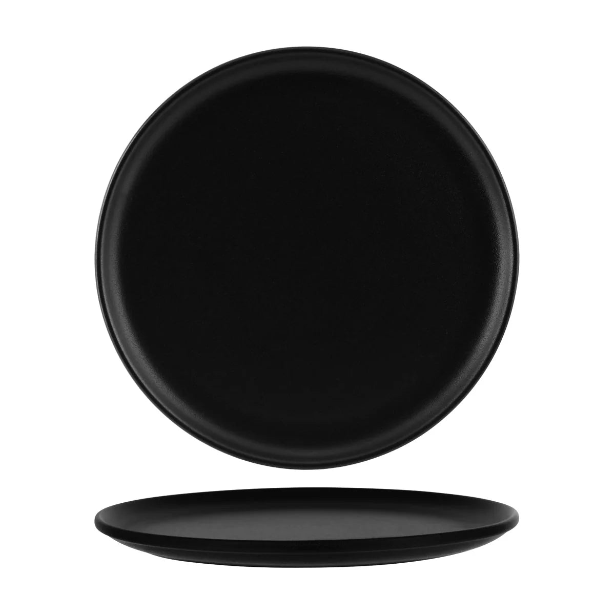 Round Coupe Platter - 330mm, Black: Pack of 3