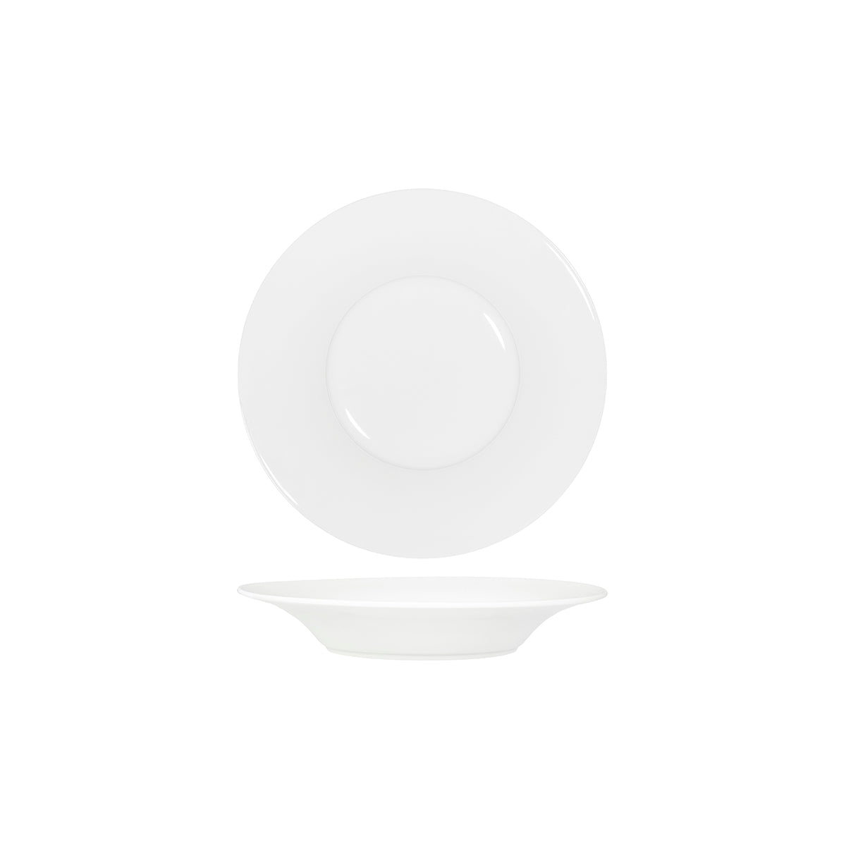 Core White Pasta Plate Angled Flare Rim 260x43mm: Pack of 3