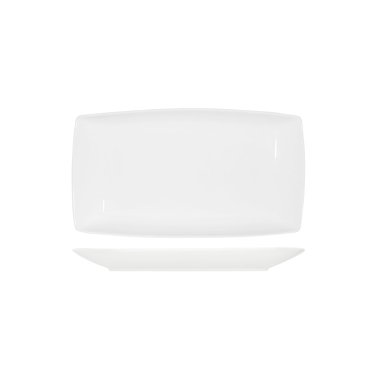 Core White Platter-Rectangle Coupe 415x235x43mm: Pack of 2