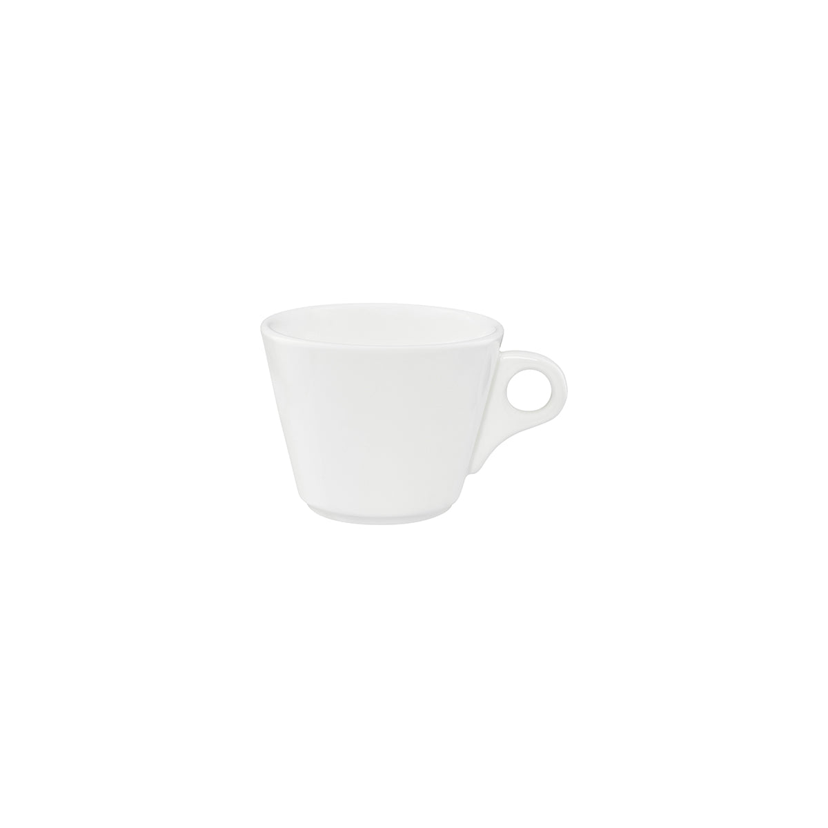 Core White Cappuccino Cup V-Shape 220ml  115x70mm: Pack of 6