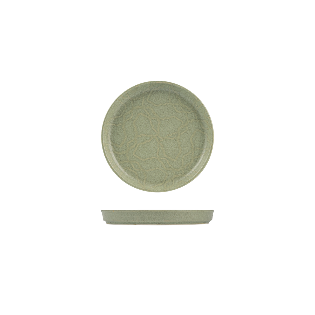 Round Walled Plate 175mm  22mm H NMC Maze Kale - Pack Of 6