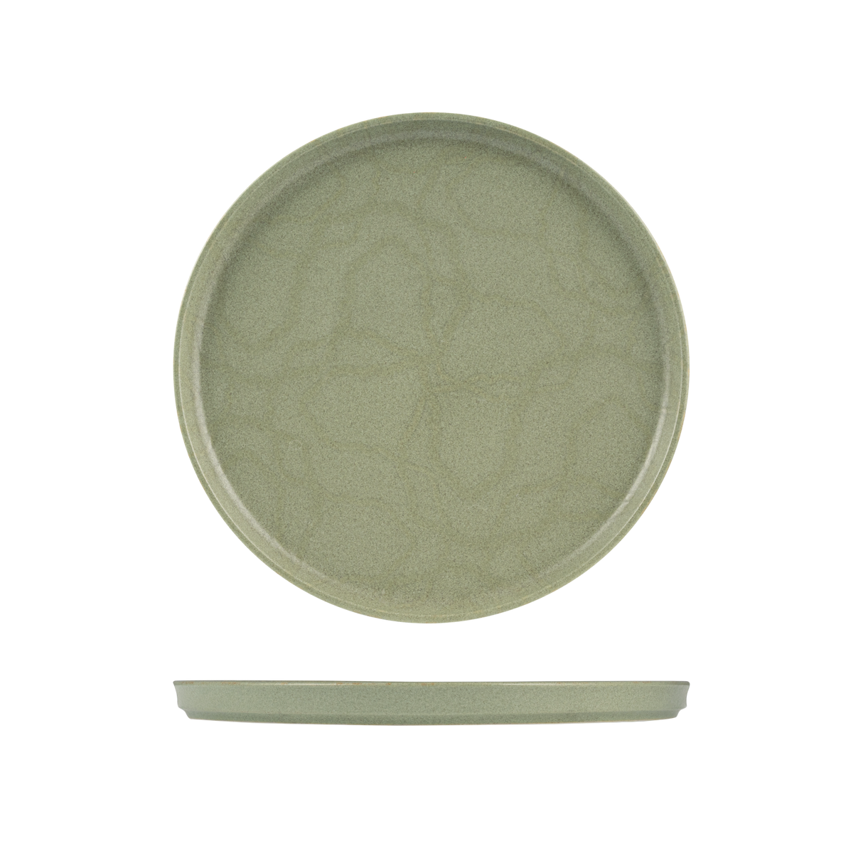 Round Walled Plate 300mm   22mm H NMC Maze Kale - Pack Of 6