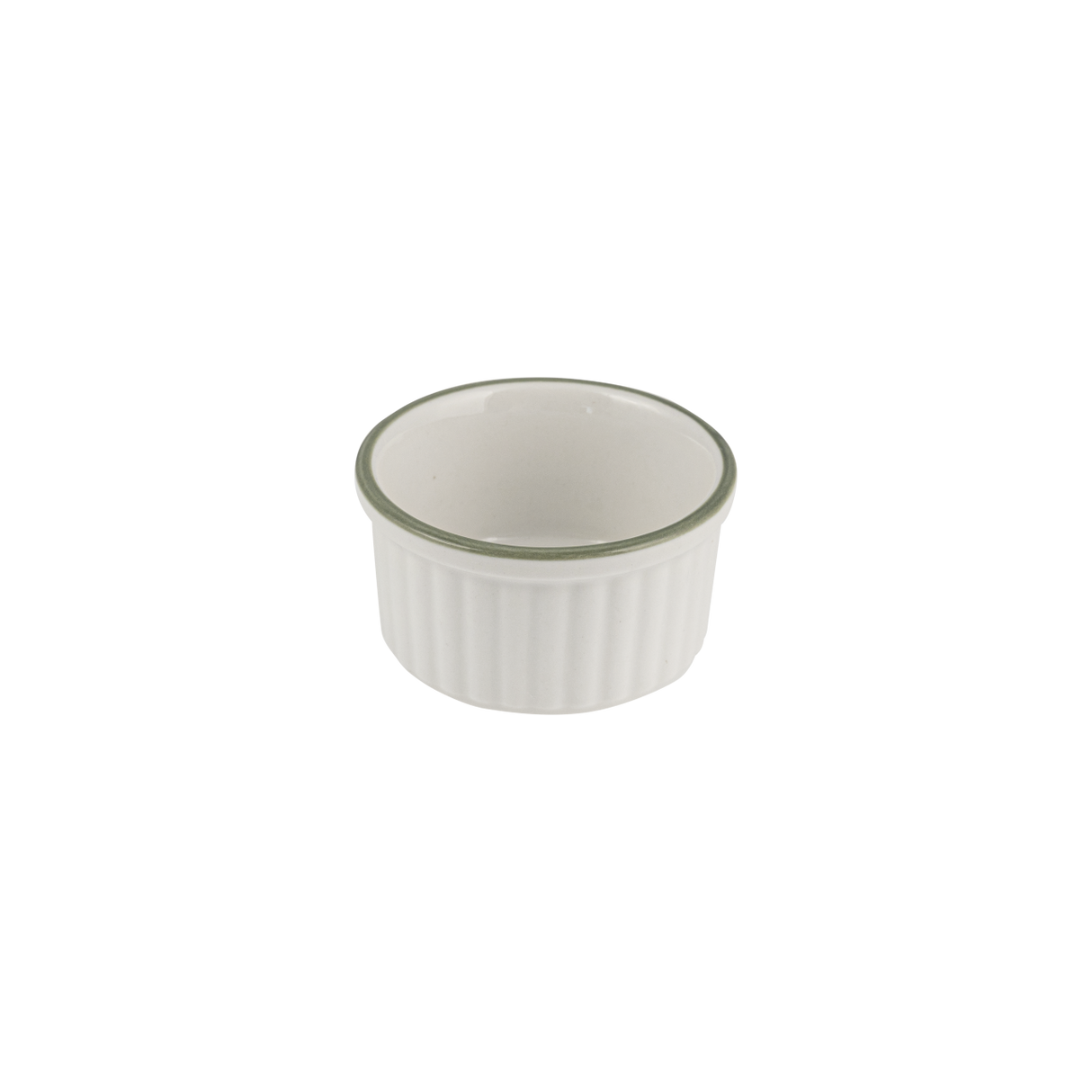 Ribbed Ramekin 80mm  41mm H Homestead Olive - Pack Of 12