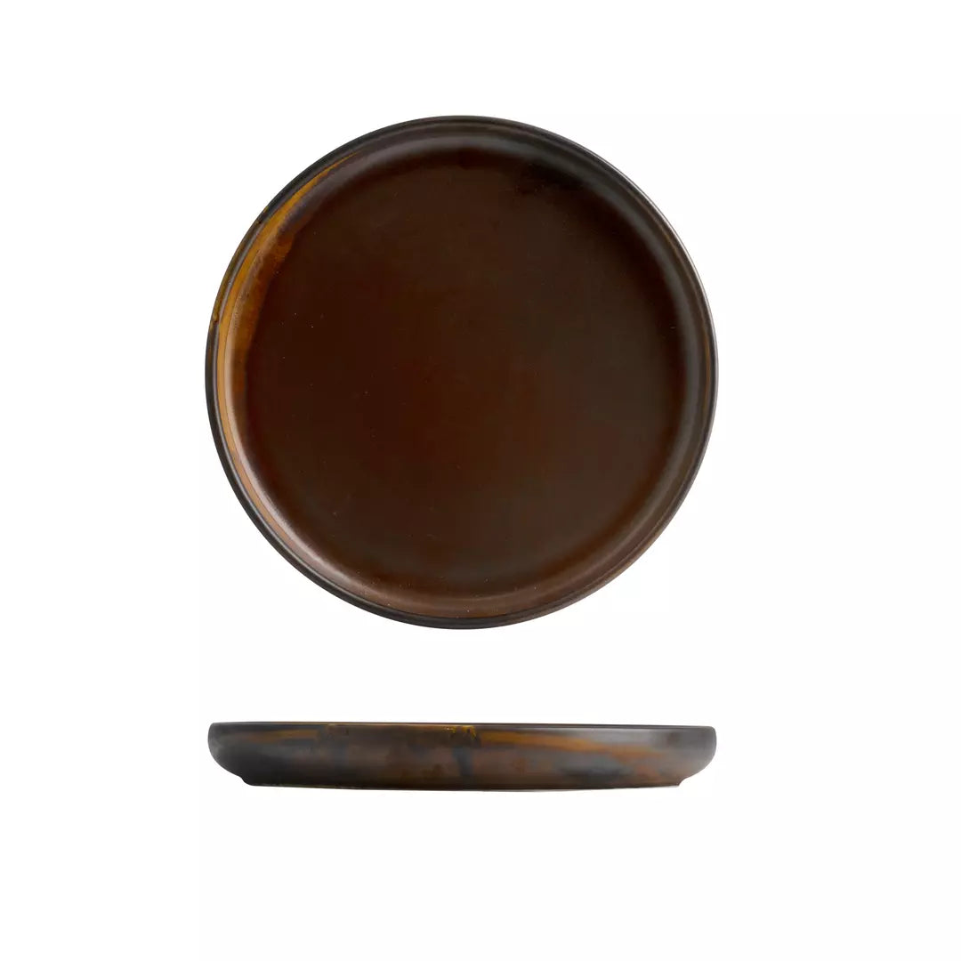 Stackable Plate - 182mm, Rust: Pack of 6
