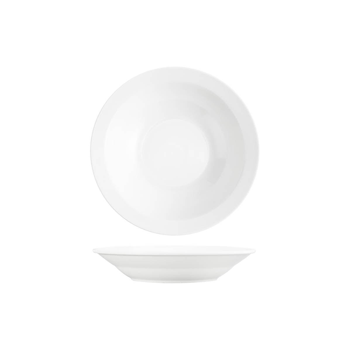 Core White Banquet Round Pasta Plate 230x40mm: Pack of 6