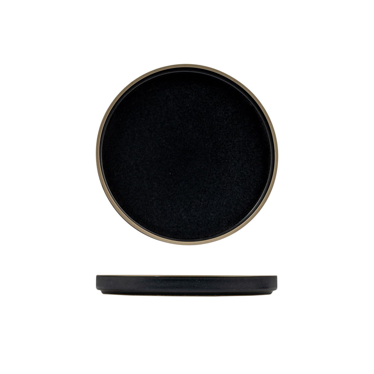 Round Stackable Plate - 200mm, midnight: Pack of 4