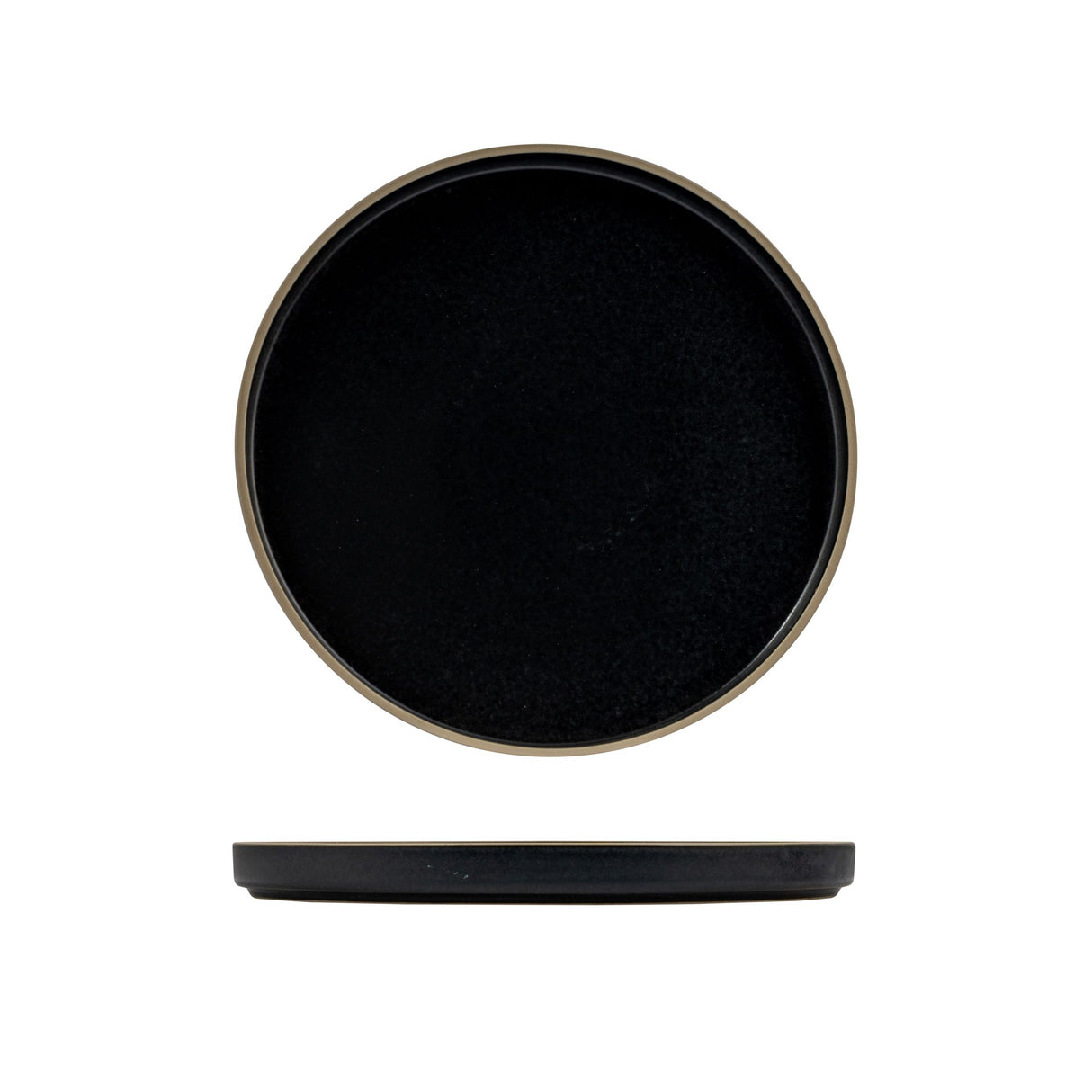 Round Stackable Plate - 235mm, midnight: Pack of 4