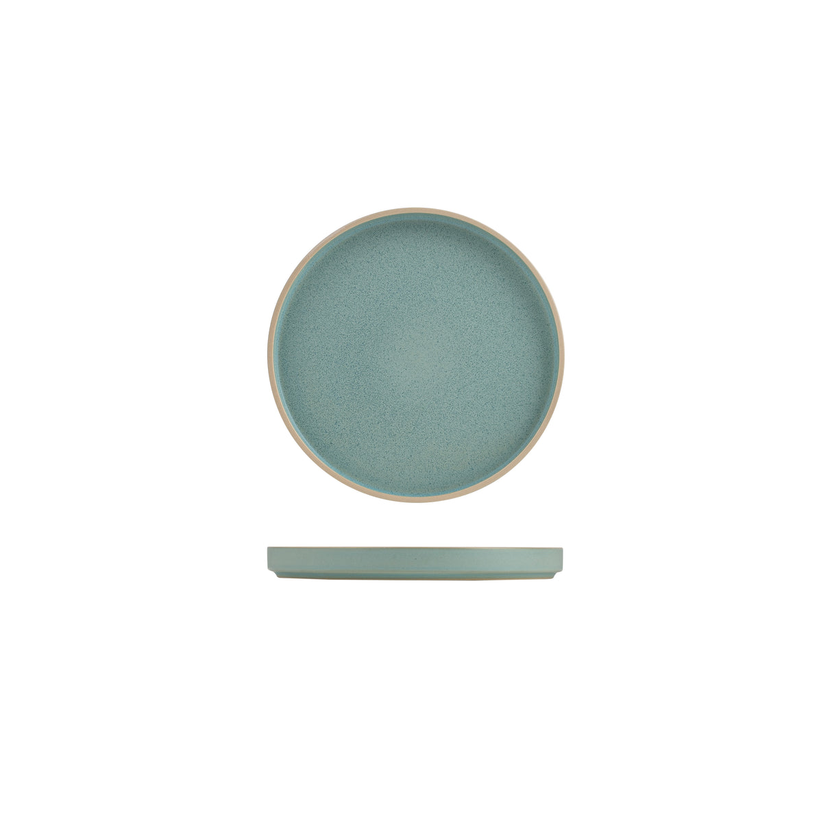 Round Stackable Plate - 200Mm, frosted blue: Pack of 4