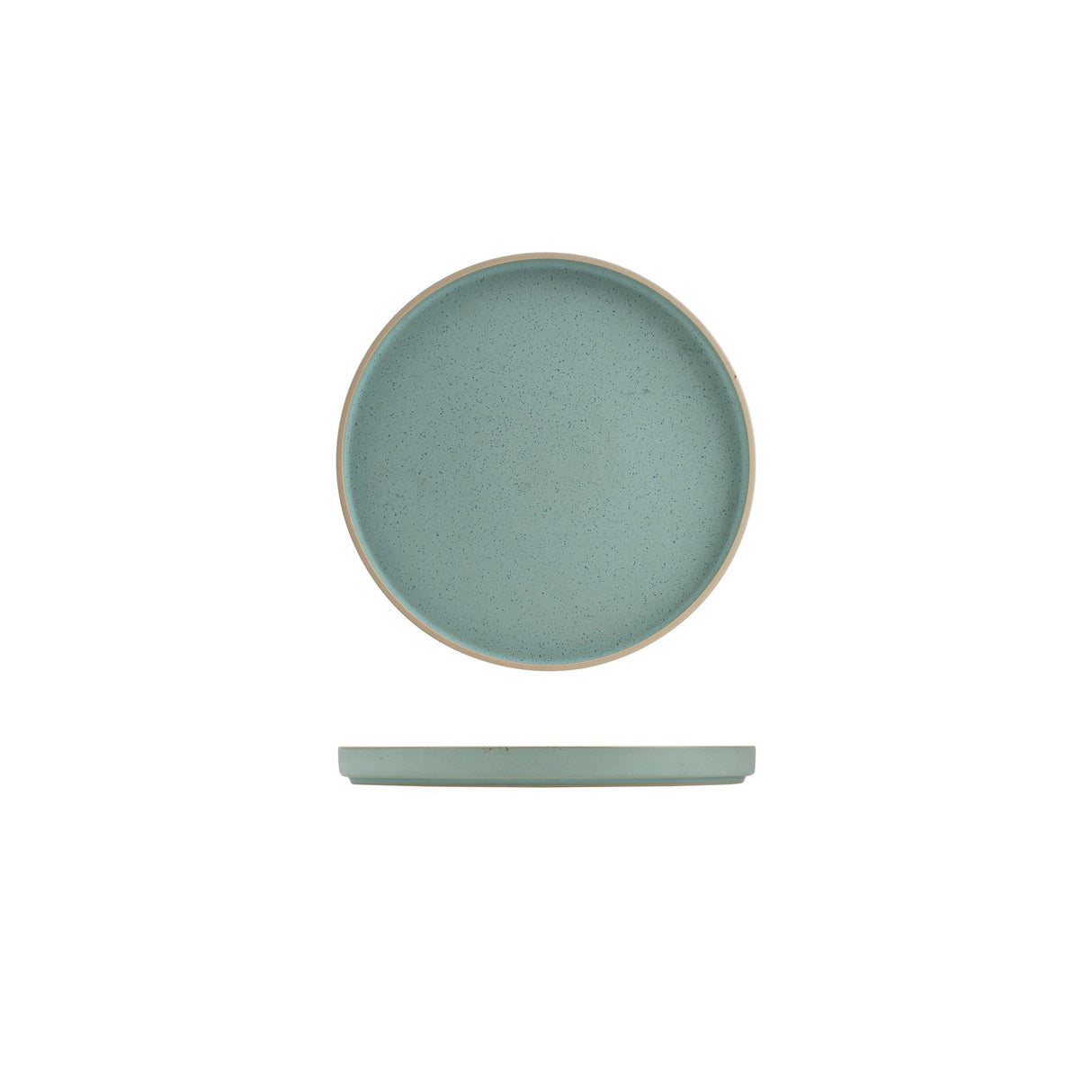Round Stackable Plate - 235Mm, frosted blue: Pack of 4