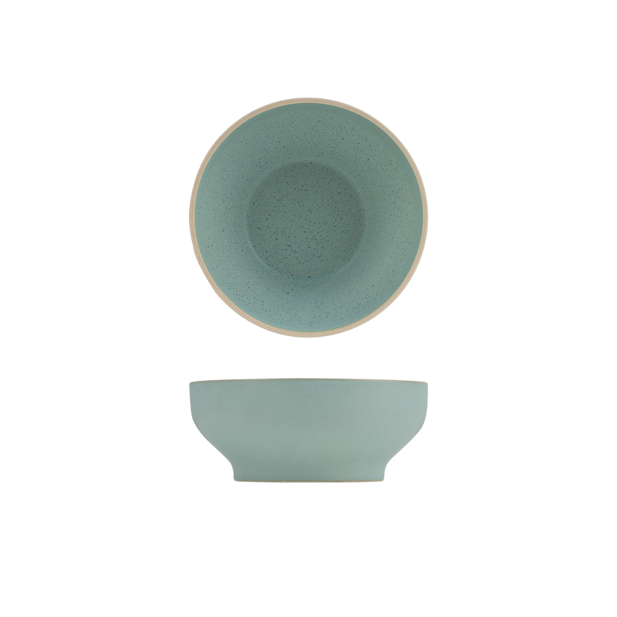 Round Bowl - 160Mm, frosted blue: Pack of 6