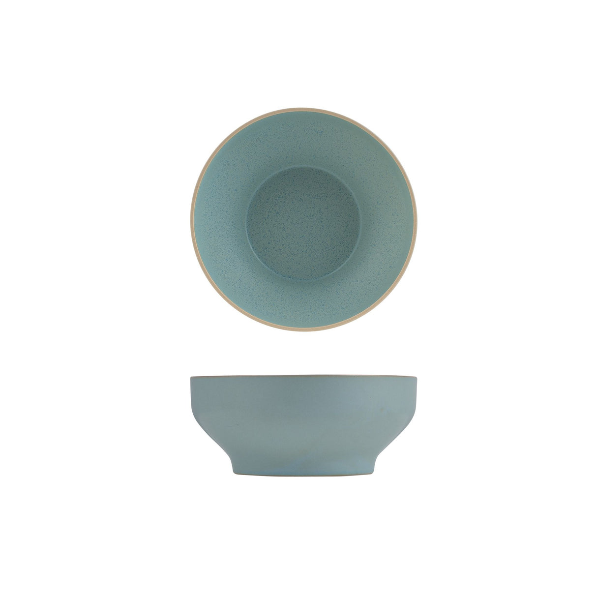 Round Bowl - 212Mm, frosted blue: Pack of 3