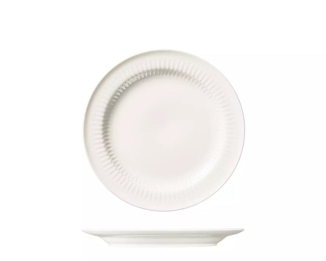 Round Rim Plate - 270mm - White: Pack of 4