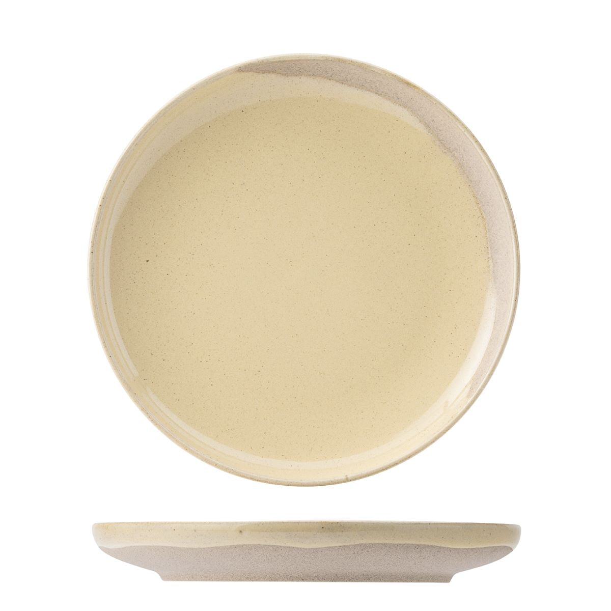 Round Plate - 280mm - Utopia Oregon Buttermilk: Pack of 6