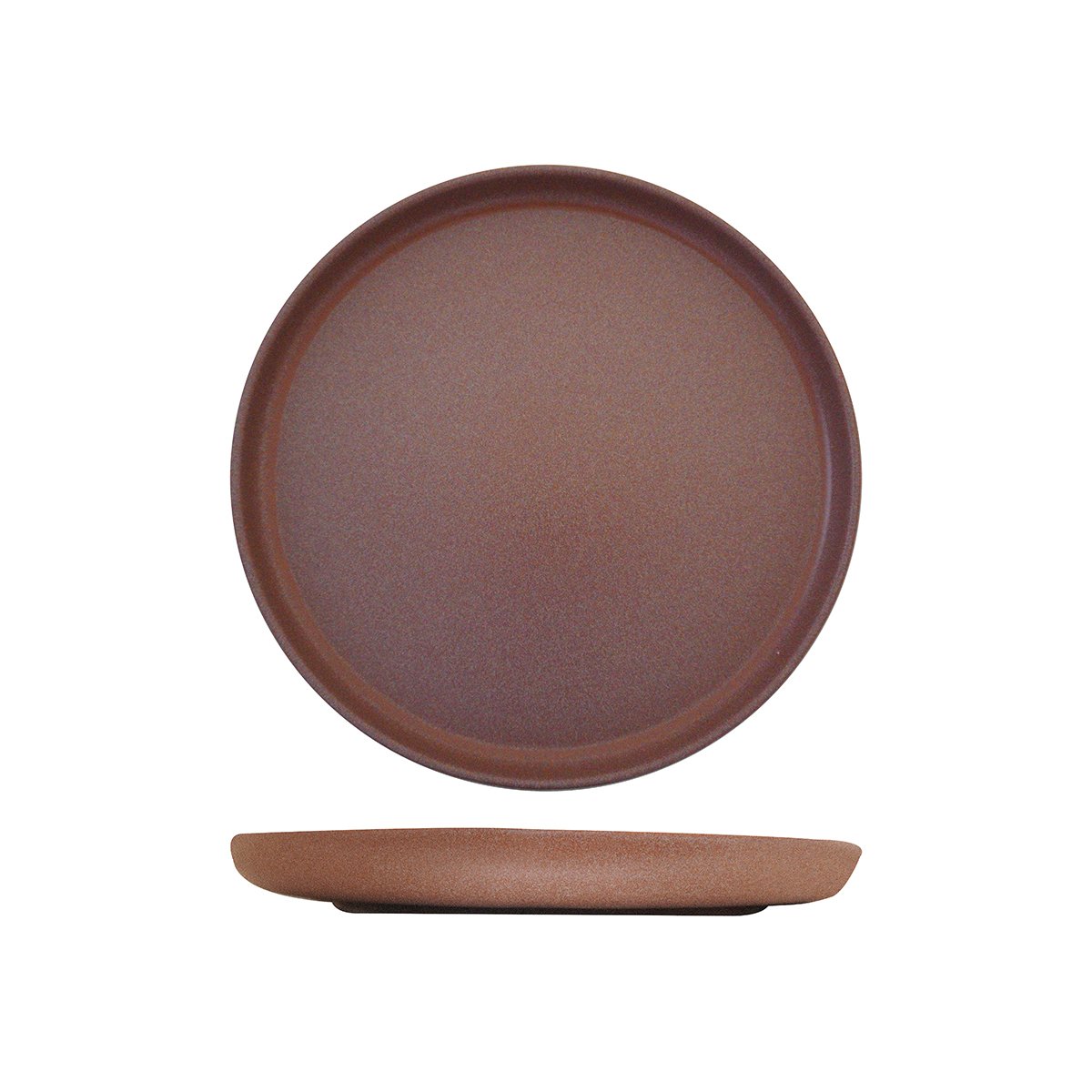 Round Plate - 280mm, Brown, Eclipse: Pack of 4