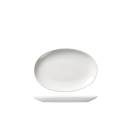 Oval Plate Coupe 210 X 170mm Vital: Pack of 12