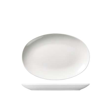 Oval Plate Coupe 260 X 180mm Vital: Pack of 12