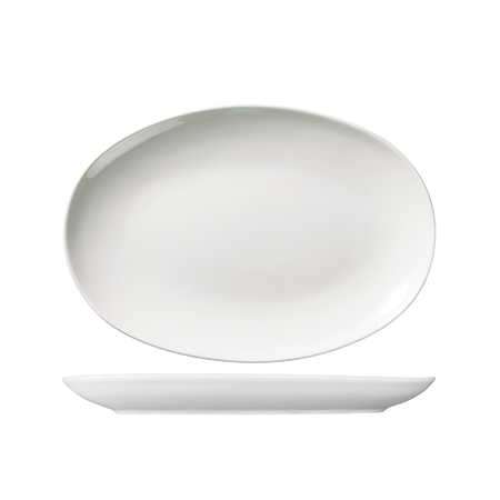 Oval Plate Coupe 320 X 220mm Vital: Pack of 6