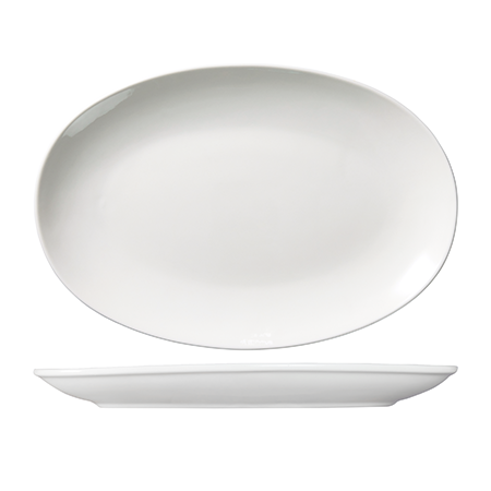 Oval Plate Coupe 360 X 250mm Vital: Pack of 6