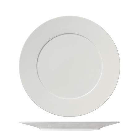 Round Plate Flat Wide Rim 310mm Serenity: Pack of 6