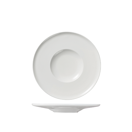 Round Flat Gourmet Plate 220mm Serenity: Pack of 6