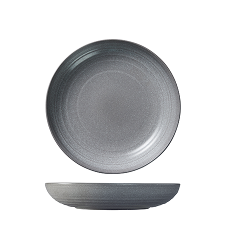 Round Bowl Coupe 250mm, 1320ml Artisan Granite Grey: Pack of 6