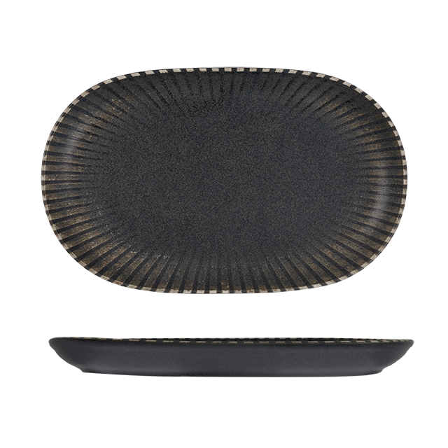 Oval Platter- Coupe 330 x 210mm - Reckless: Pack of 6