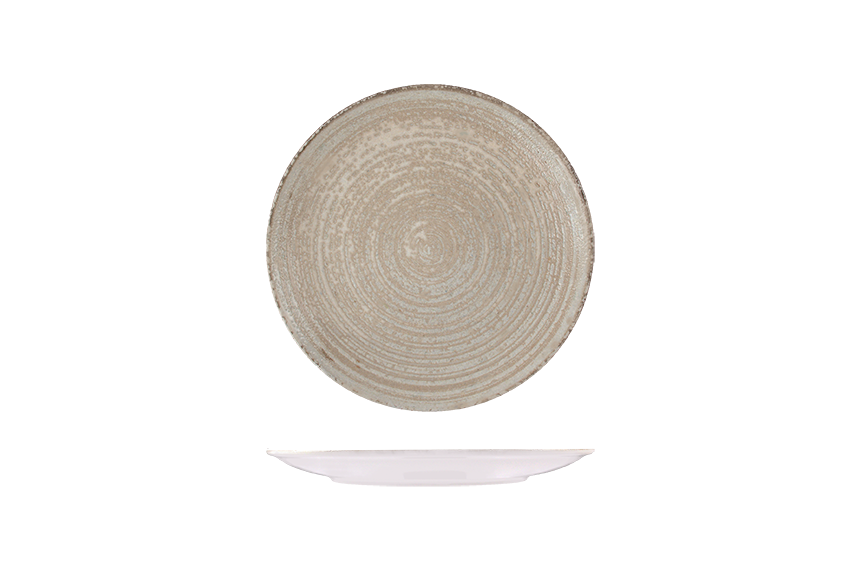 Round Plate - Coupe 300mm - Mocha: Pack of 6