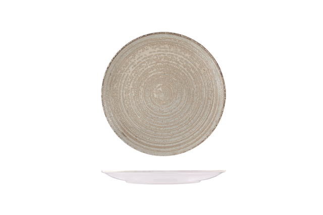 Round Plate - Coupe 300mm - Mocha: Pack of 6
