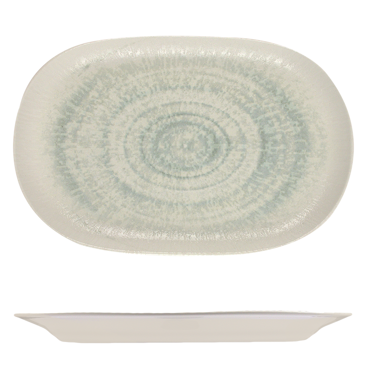 Oval Platter  370mm X 240mm -Glacier: Pack of 6