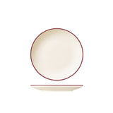 Round Plate Coupe - 190mm  - Modest Maroon: Pack of 12