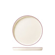 Walled Plate - 255mm  - Modest Maroon: Pack of 6