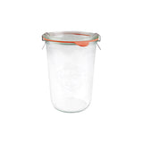 Complete Glass Jar with Lid,Seal and clamps (743)  850ml , 100x147mm: Pack of 6