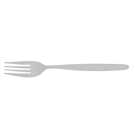 Silver fork on a white background